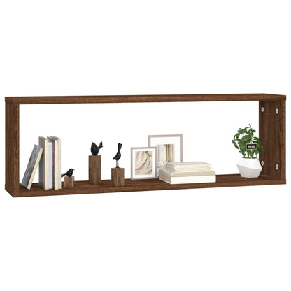 Wandregale 4 Stk. Braun Eichen-Optik 80x15x26,5cm Holzwerkstoff - Pazzar.ch