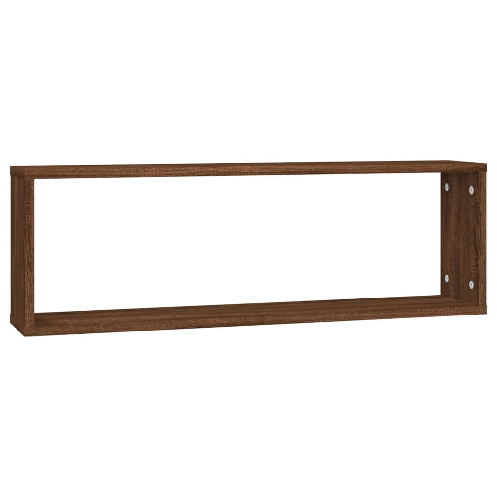 Wandregale 4 Stk. Braun Eichen-Optik 80x15x26,5cm Holzwerkstoff - Pazzar.ch