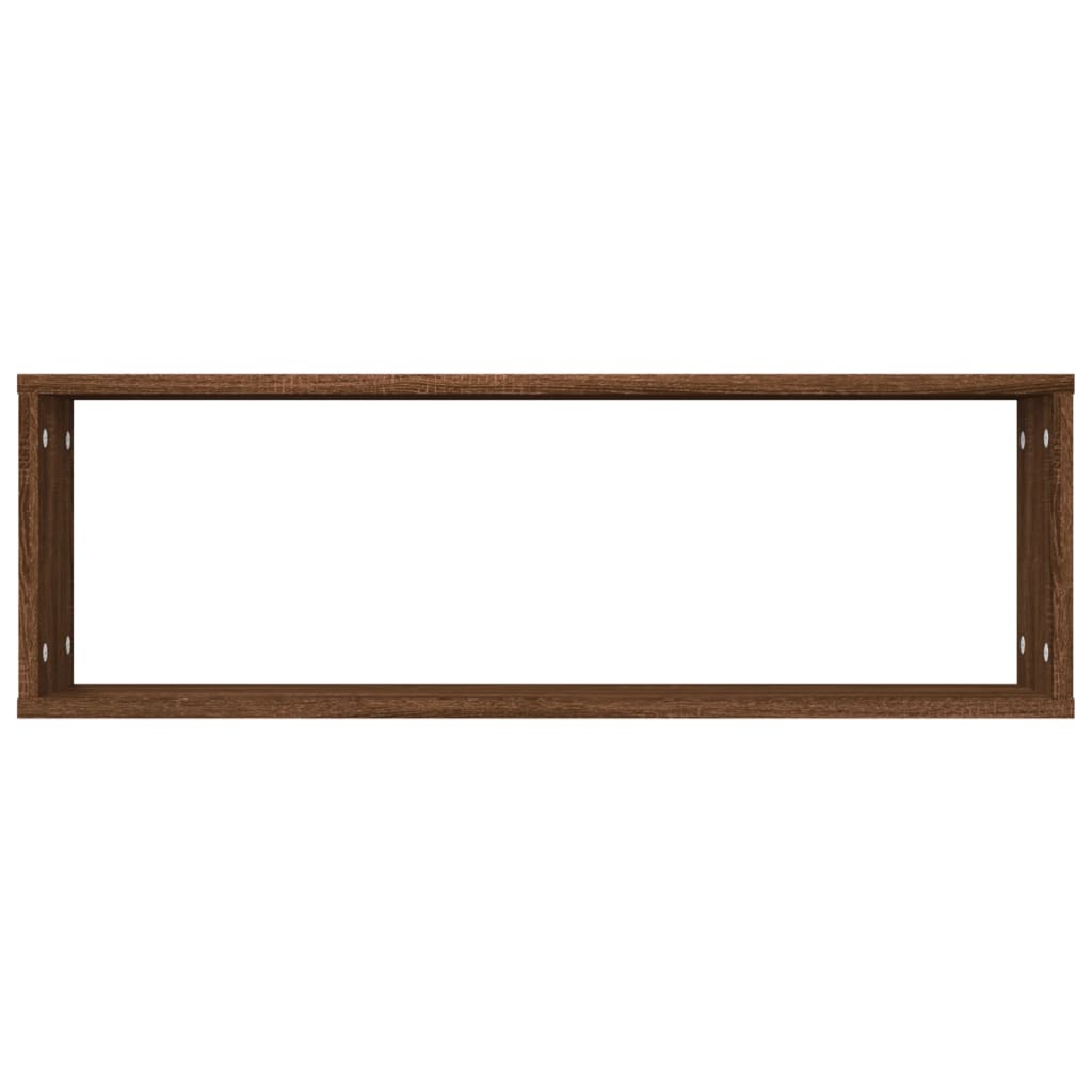 Wandregale 4 Stk. Braun Eichen-Optik 80x15x26,5cm Holzwerkstoff - Pazzar.ch