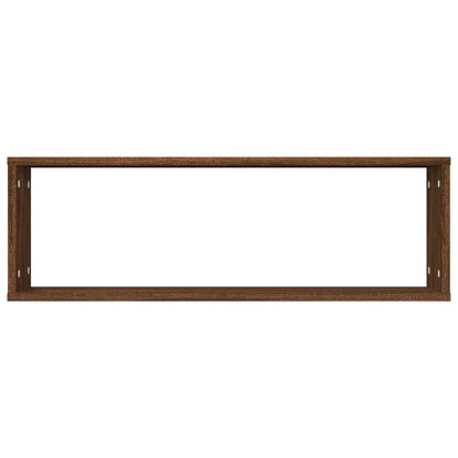 Wandregale 4 Stk. Braun Eichen-Optik 80x15x26,5cm Holzwerkstoff - Pazzar.ch