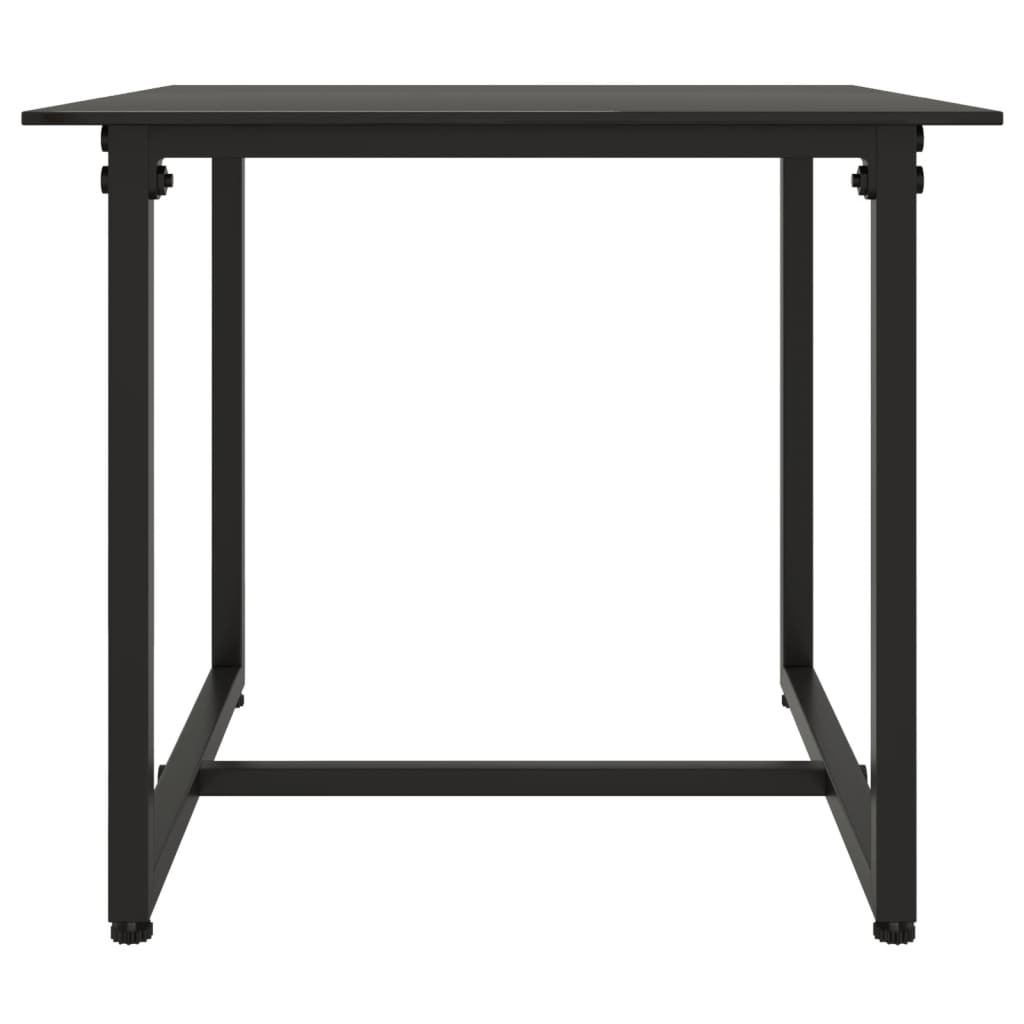 3-tlg. Garten-Lounge-Set mit Kissen Poly Rattan Schwarz