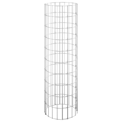 Gabionen-Hochbeete 3 Stk. Rund Verzinkter Stahl Ø30x100 cm - Pazzar.ch