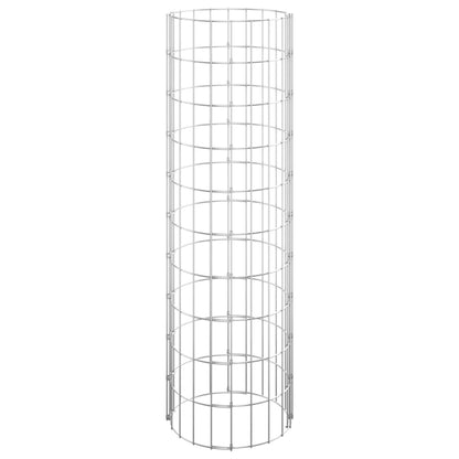 Gabionen-Hochbeete 3 Stk. Rund Verzinkter Stahl Ø30x100 cm - Pazzar.ch