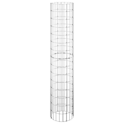Gabionen-Hochbeete 3 Stk. Rund Verzinkter Stahl Ø30x150 cm - Pazzar.ch