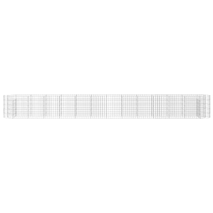 Gabionen-Hochbeet Verzinktes Eisen 470x50x50 cm - Pazzar.ch