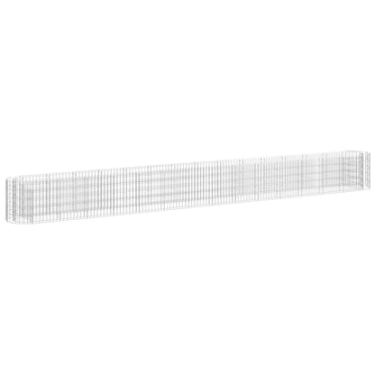 Gabionen-Hochbeet Verzinktes Eisen 540x50x50 cm - Pazzar.ch