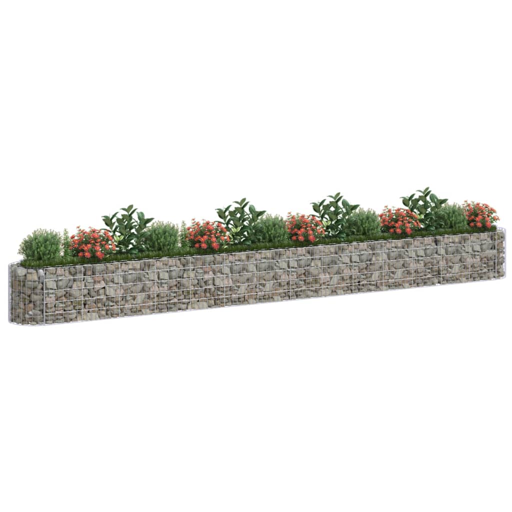 Gabionen-Hochbeet Verzinktes Eisen 540x50x50 cm - Pazzar.ch