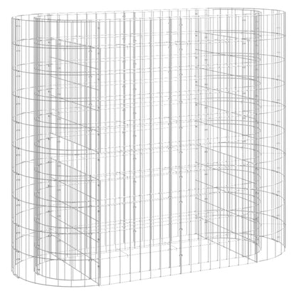 Gabionen-Hochbeet Verzinktes Eisen 120x50x100 cm - Pazzar.ch