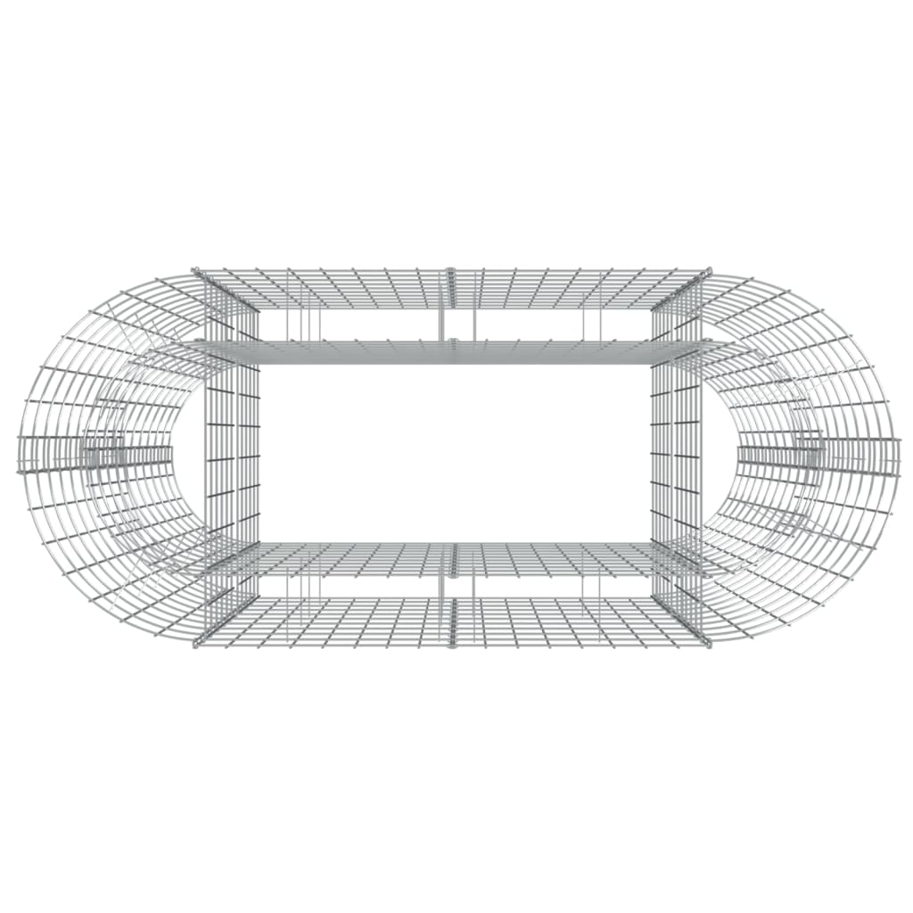 Gabionen-Hochbeet Verzinktes Eisen 120x50x100 cm - Pazzar.ch
