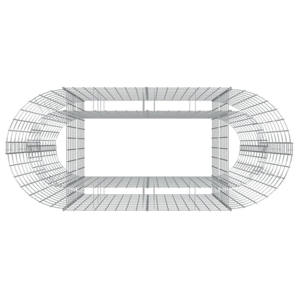 Gabionen-Hochbeet Verzinktes Eisen 120x50x100 cm - Pazzar.ch