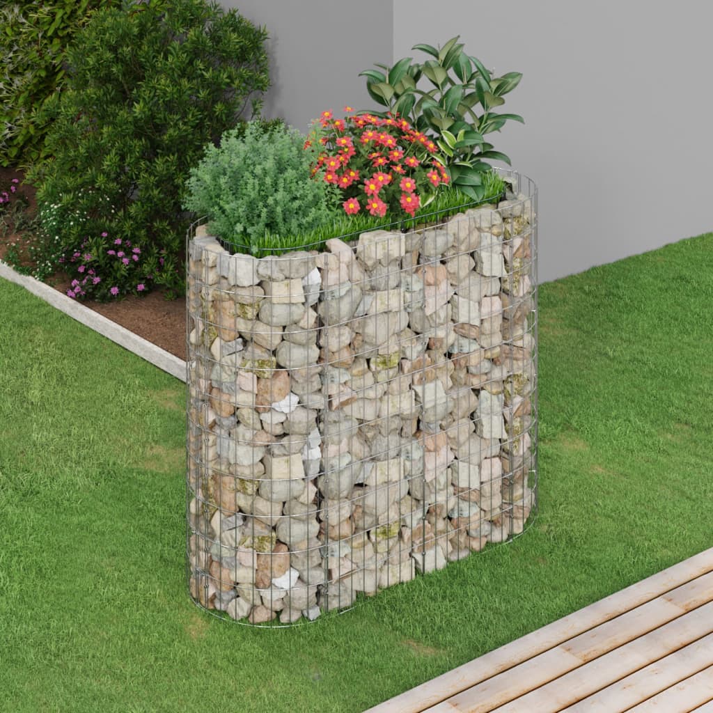 Gabionen-Hochbeet Verzinktes Eisen 120x50x100 cm - Pazzar.ch