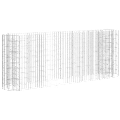 Gabionen-Hochbeet Verzinktes Eisen 260x50x100 cm - Pazzar.ch