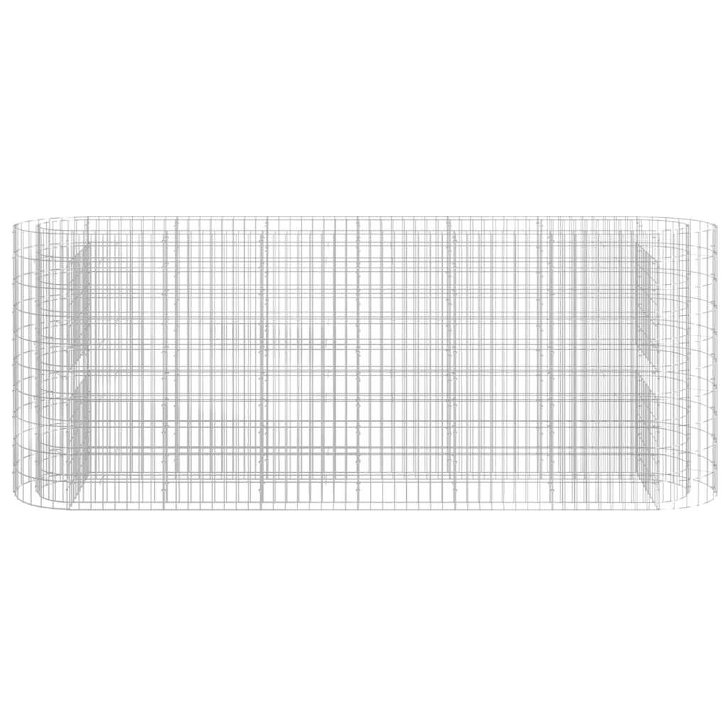 Gabionen-Hochbeet Verzinktes Eisen 260x50x100 cm - Pazzar.ch