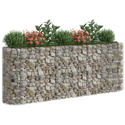 Gabionen-Hochbeet Verzinktes Eisen 260x50x100 cm - Pazzar.ch