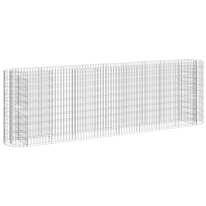 Gabionen-Hochbeet Verzinktes Eisen 330x50x100 cm - Pazzar.ch