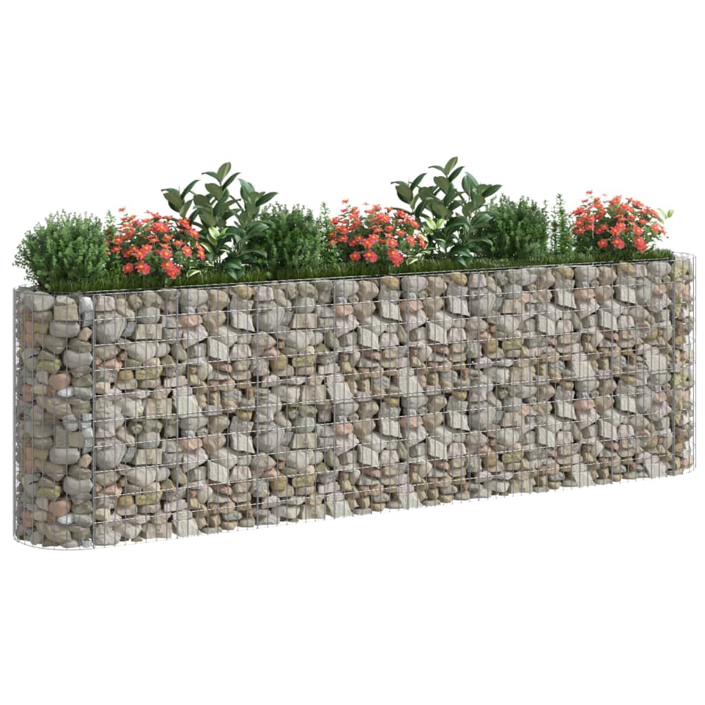 Gabionen-Hochbeet Verzinktes Eisen 330x50x100 cm - Pazzar.ch