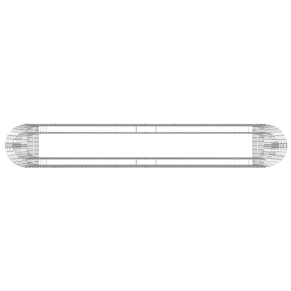 Gabionen-Hochbeet Verzinktes Eisen 330x50x100 cm - Pazzar.ch