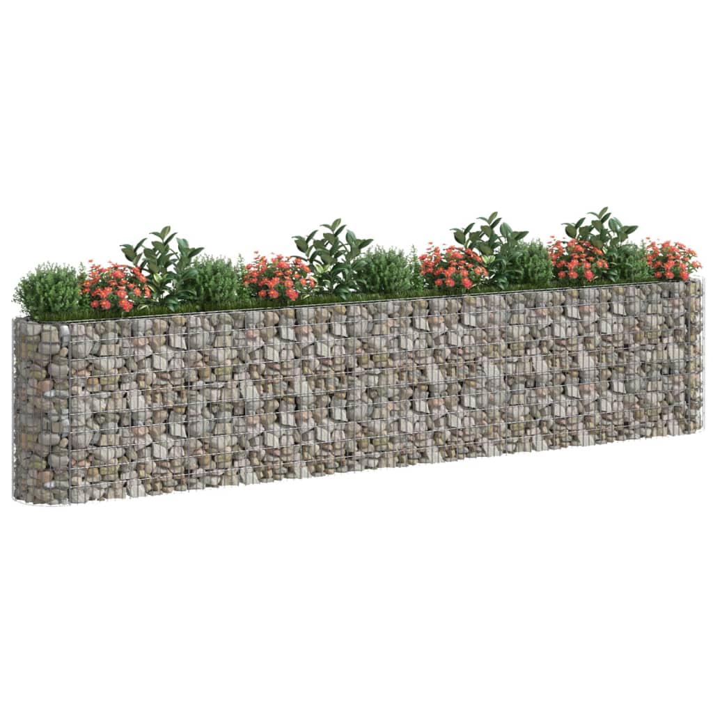 Gabionen-Hochbeet Verzinktes Eisen 470x50x100 cm - Pazzar.ch