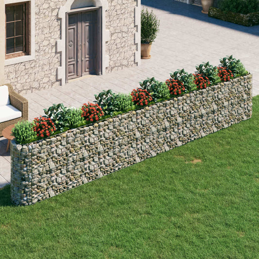 Gabionen-Hochbeet Verzinktes Eisen 610x50x100 cm - Pazzar.ch