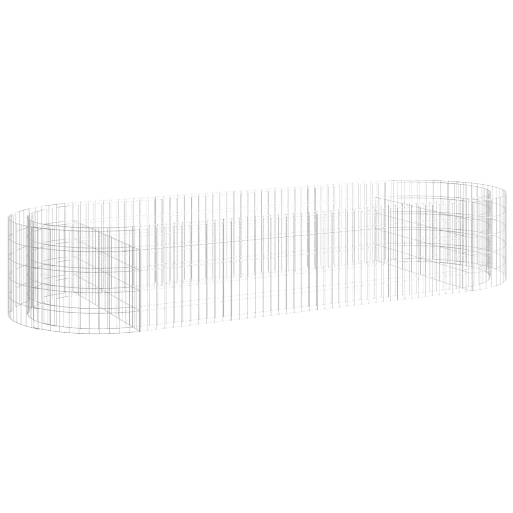 Gabionen-Hochbeet Verzinktes Eisen 300x100x50 cm - Pazzar.ch