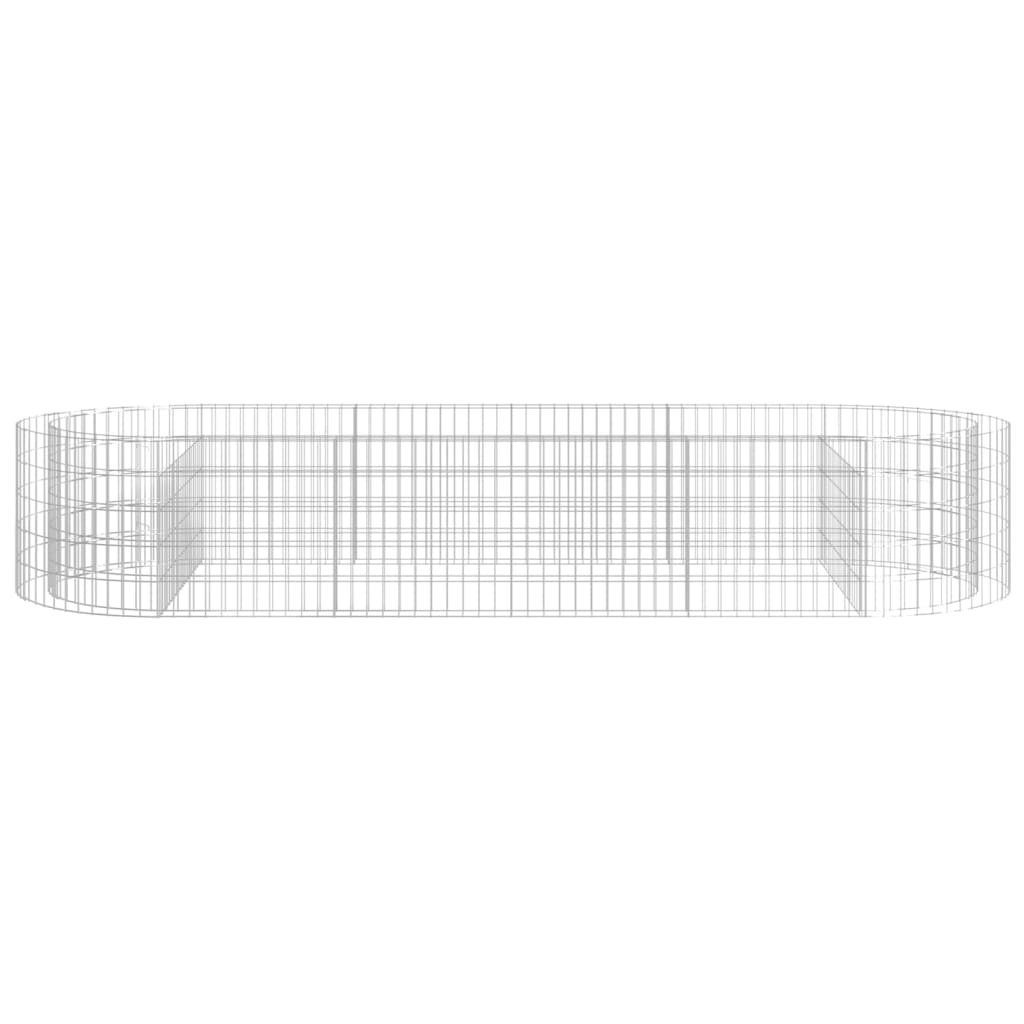 Gabionen-Hochbeet Verzinktes Eisen 300x100x50 cm