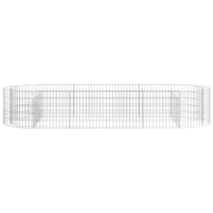Gabionen-Hochbeet Verzinktes Eisen 300x100x50 cm - Pazzar.ch