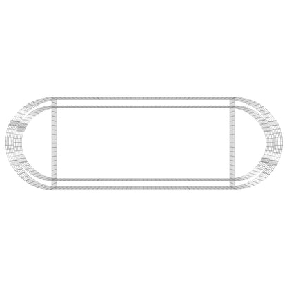 Gabionen-Hochbeet Verzinktes Eisen 300x100x50 cm - Pazzar.ch
