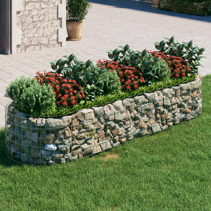 Gabionen-Hochbeet Verzinktes Eisen 300x100x50 cm - Pazzar.ch