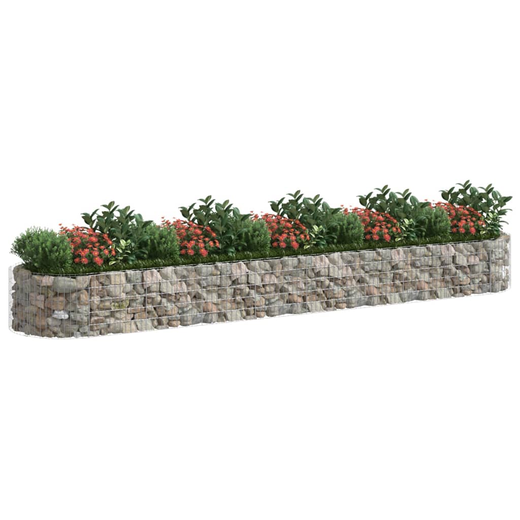 Gabionen-Hochbeet Verzinktes Eisen 500x100x50 cm - Pazzar.ch