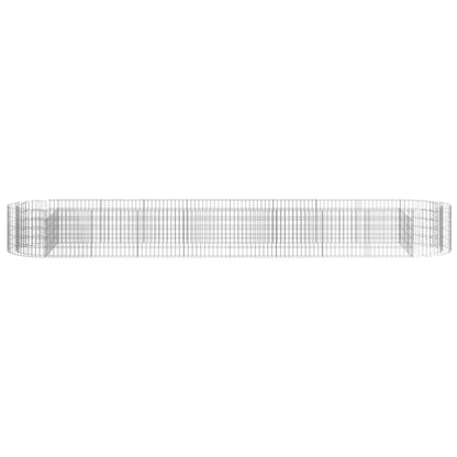 Gabionen-Hochbeet Verzinktes Eisen 500x100x50 cm - Pazzar.ch
