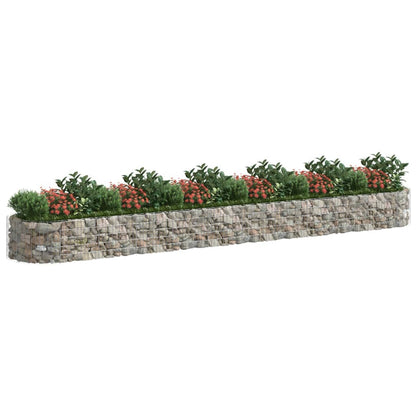 Gabionen-Hochbeet Verzinktes Eisen 600x100x50 cm - Pazzar.ch