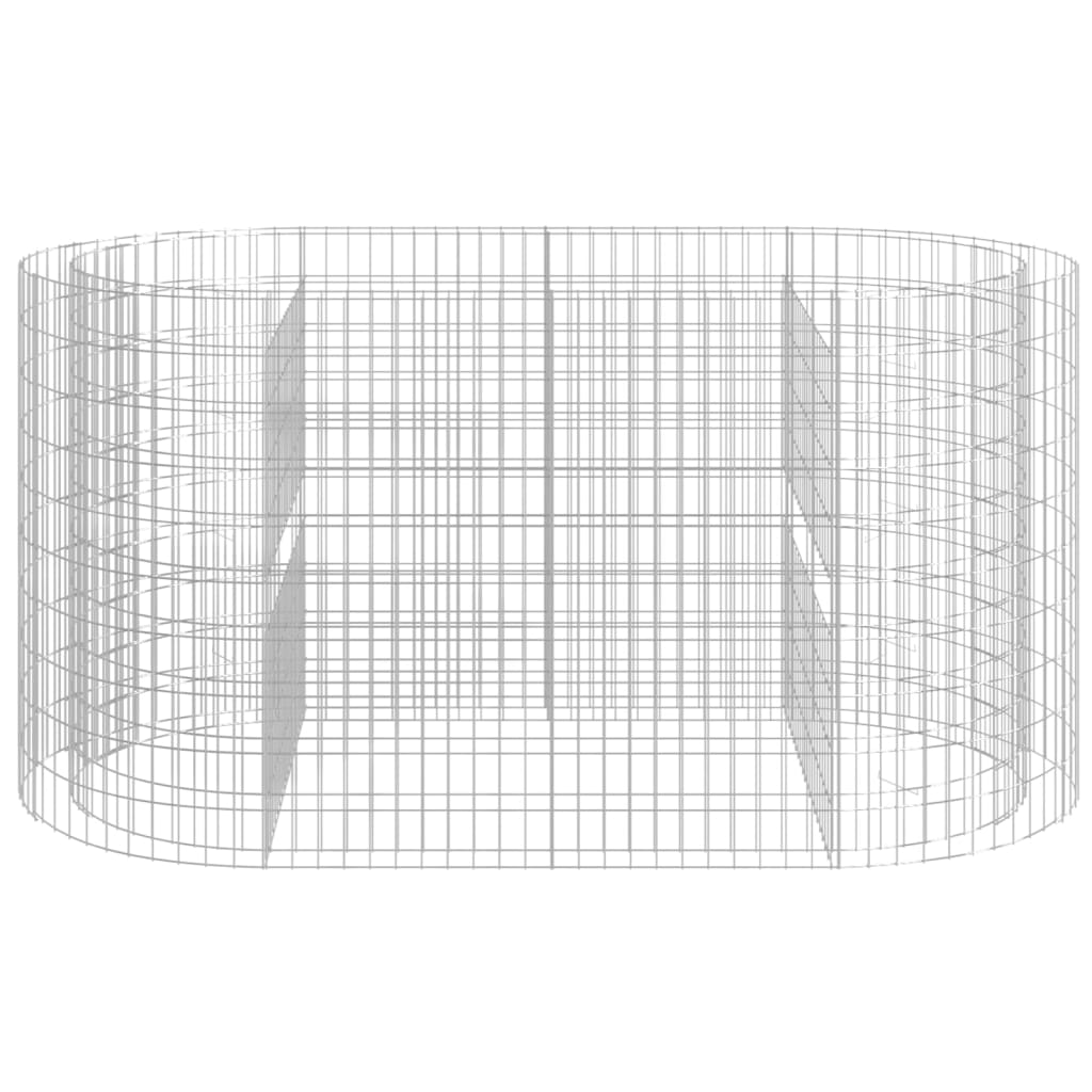 Gabionen-Hochbeet Verzinktes Eisen 200x100x100 cm - Pazzar.ch