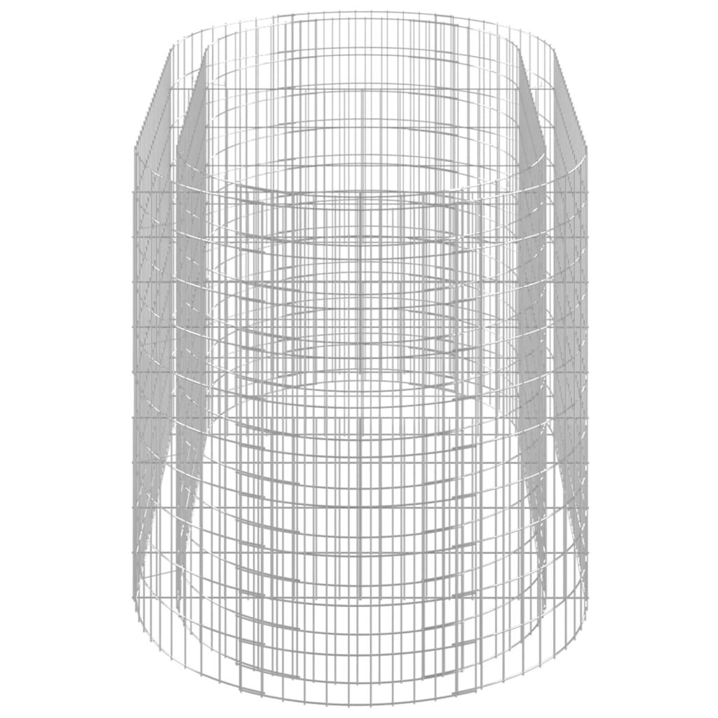 Gabionen-Hochbeet Verzinktes Eisen 200x100x100 cm - Pazzar.ch