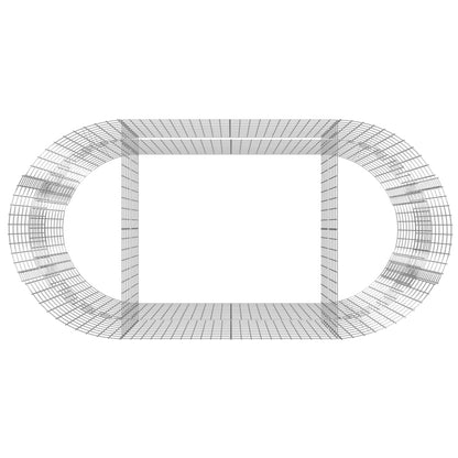 Gabionen-Hochbeet Verzinktes Eisen 200x100x100 cm - Pazzar.ch