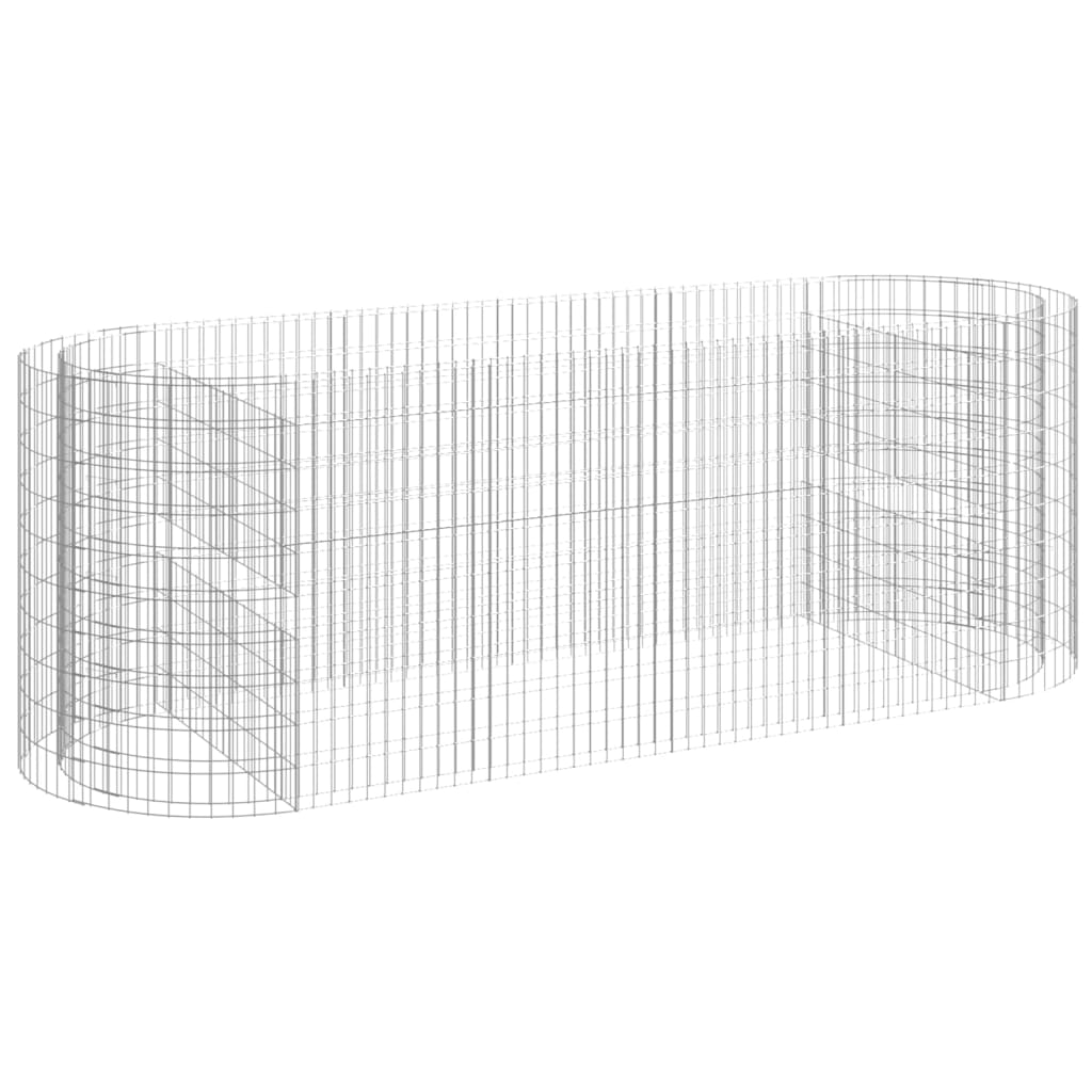 Gabionen-Hochbeet Verzinktes Eisen 300x100x100 cm - Pazzar.ch