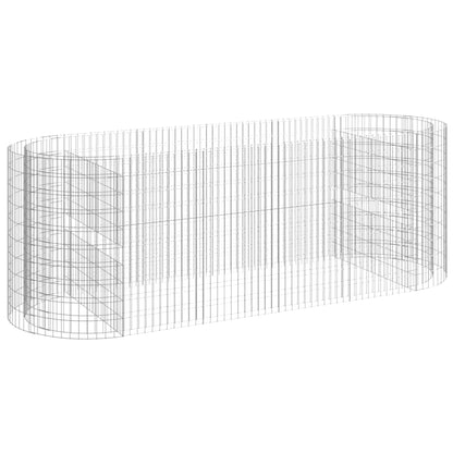 Gabionen-Hochbeet Verzinktes Eisen 300x100x100 cm - Pazzar.ch
