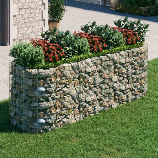 Gabionen-Hochbeet Verzinktes Eisen 300x100x100 cm - Pazzar.ch