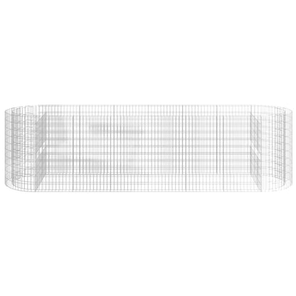 Gabionen-Hochbeet Verzinktes Eisen 400x100x100 cm - Pazzar.ch