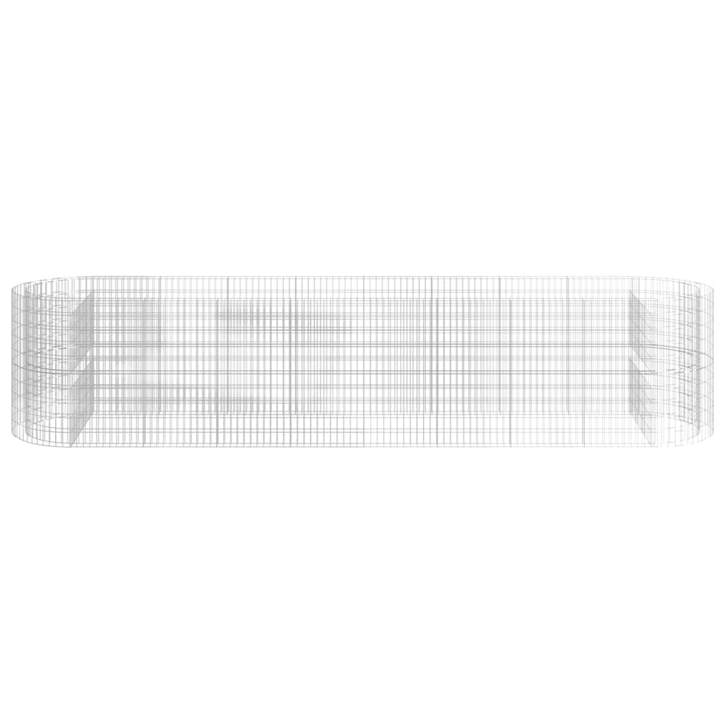 Gabionen-Hochbeet Verzinktes Eisen 500x100x100 cm - Pazzar.ch