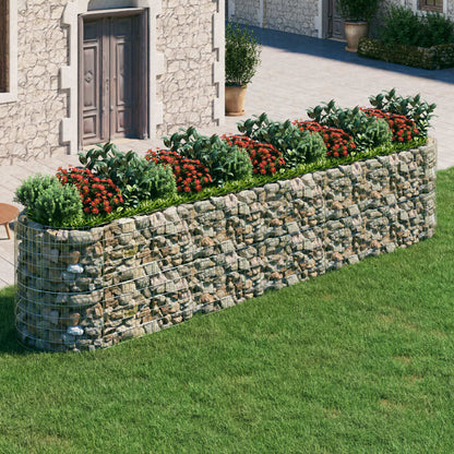 Gabionen-Hochbeet Verzinktes Eisen 500x100x100 cm - Pazzar.ch