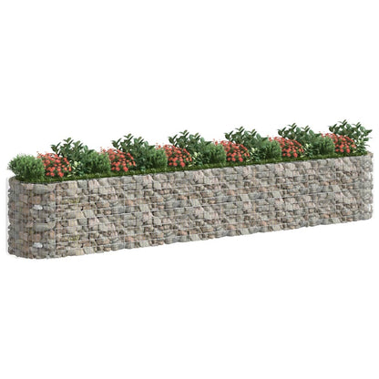 Gabionen-Hochbeet Verzinktes Eisen 600x100x100 cm - Pazzar.ch