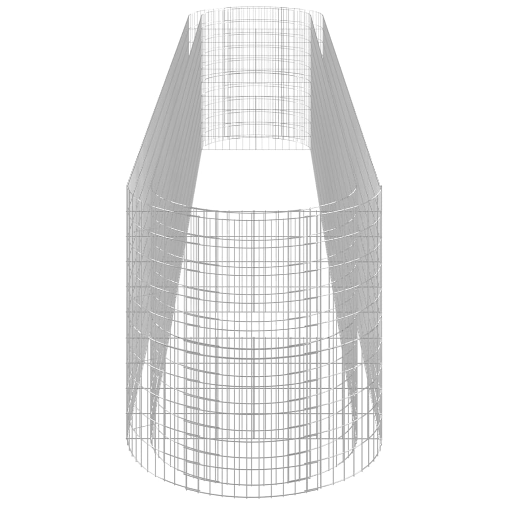 Gabionen-Hochbeet Verzinktes Eisen 600x100x100 cm - Pazzar.ch