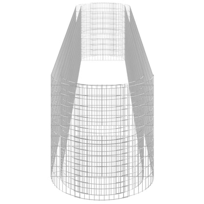 Gabionen-Hochbeet Verzinktes Eisen 600x100x100 cm - Pazzar.ch