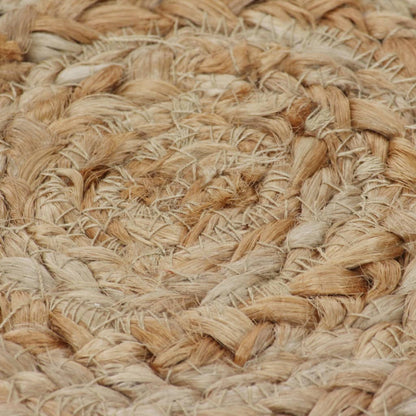Teppich Geflochten Jute 210 cm Rund - Pazzar.ch