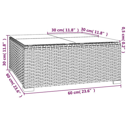 9-tlg. Garten-Lounge-Set mit Kissen Poly Rattan Schwarz - Pazzar.ch