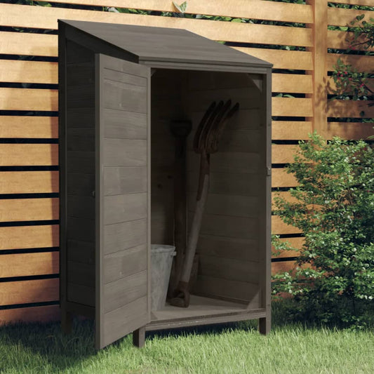 Geräteschuppen Anthrazit 55x52x112 cm Massivholz Tanne - Pazzar.ch
