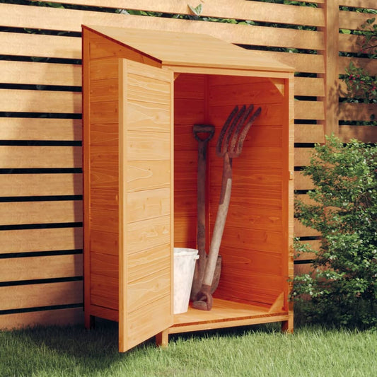 Geräteschuppen Braun 55x52x112 cm Massivholz Tanne - Pazzar.ch