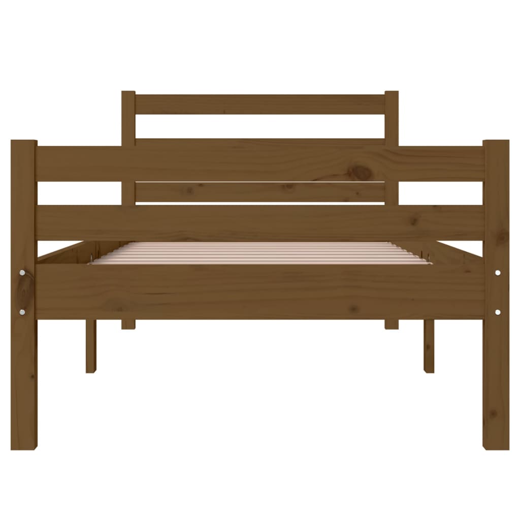 Massivholzbett Honigbraun 75x190 cm - Pazzar.ch