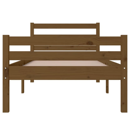 Massivholzbett Honigbraun 75x190 cm - Pazzar.ch