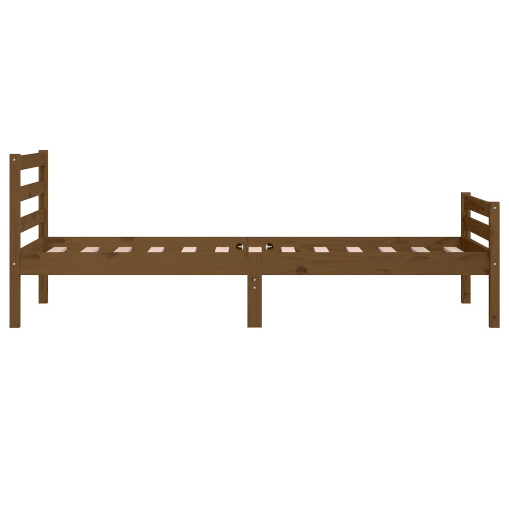 Massivholzbett Honigbraun 75x190 cm - Pazzar.ch